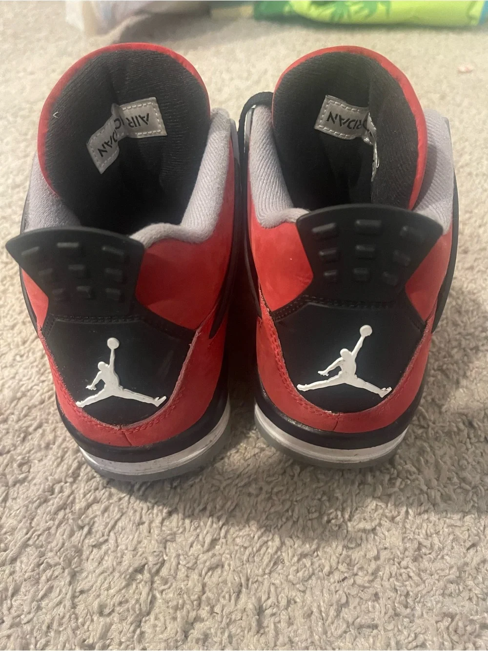 Jordan 4 Toro Bravo Retro Red and Black Sneakers